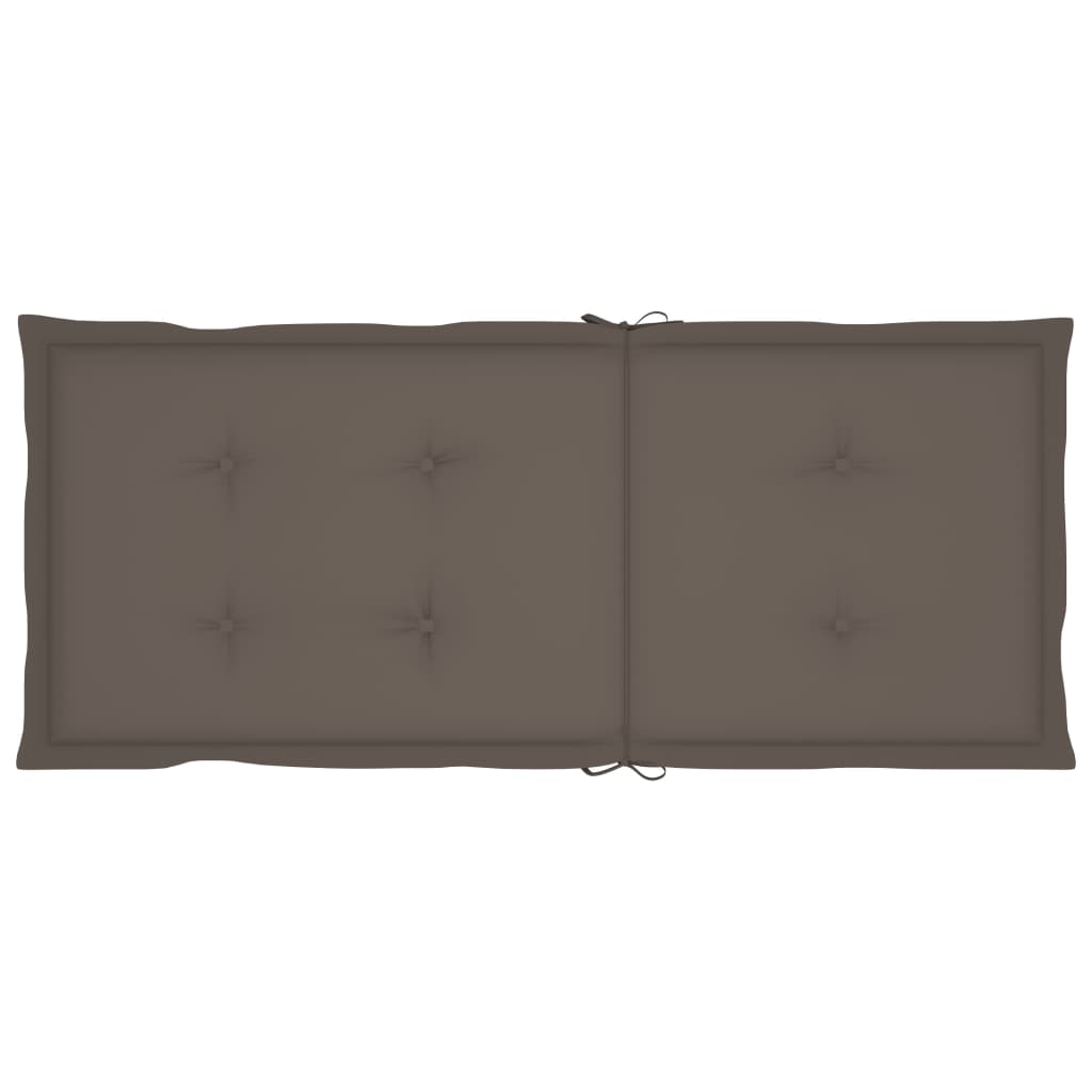 Tuinstoelen 2 st met taupe kussens massief teakhout is nu te koop bij PeponiXL, paradijselijk wonen!