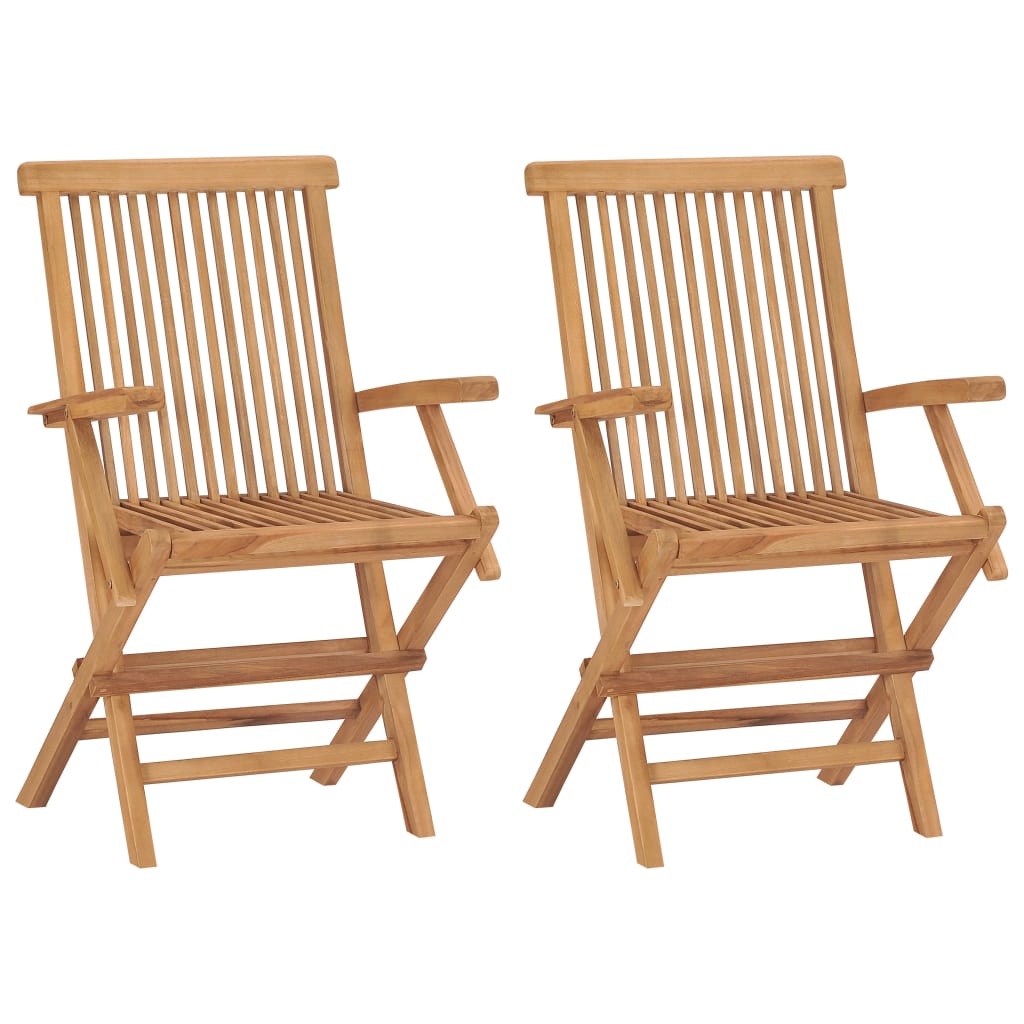 Tuinstoelen 2 st met lichtblauwe kussens massief teakhout is nu te koop bij PeponiXL, paradijselijk wonen!