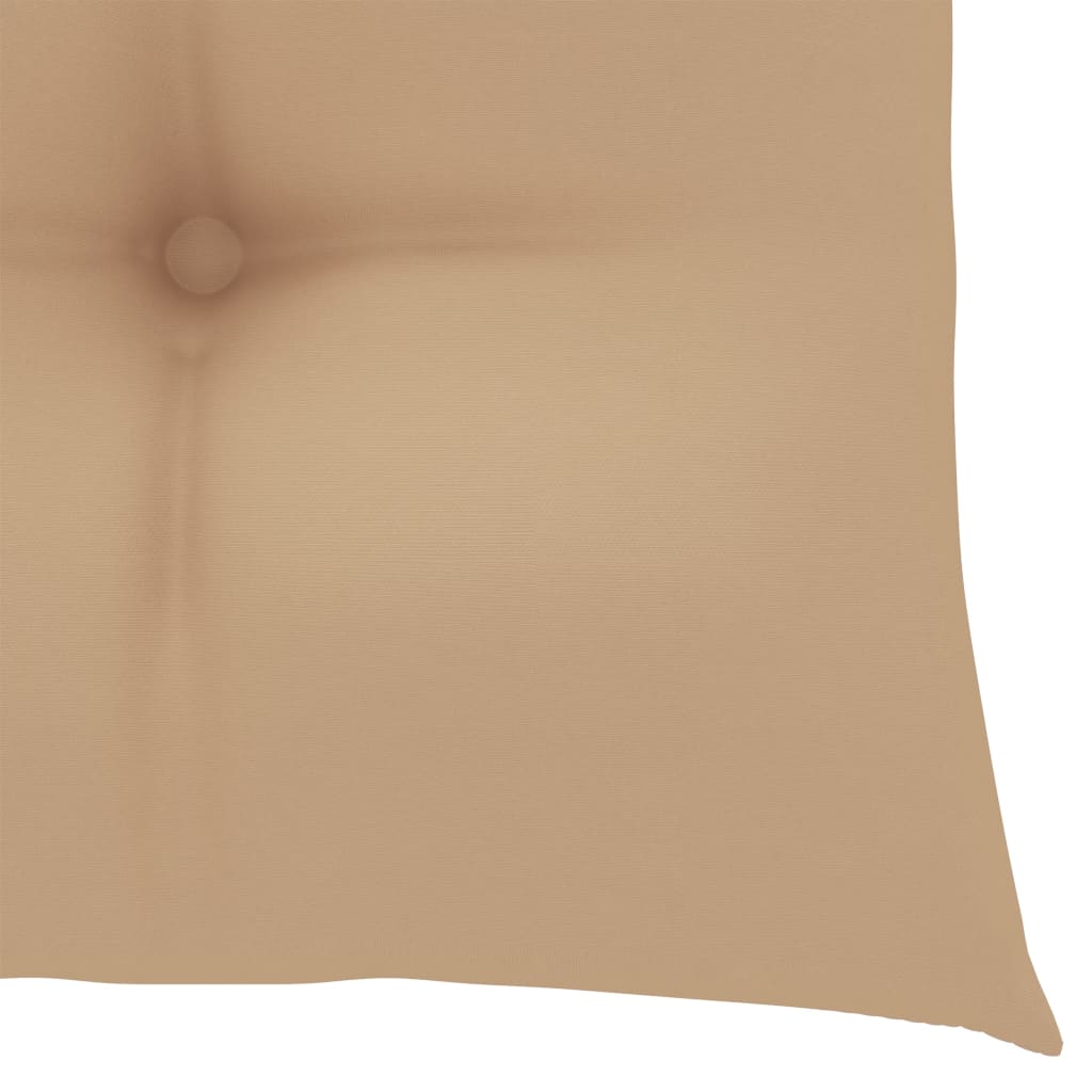 Tuinstoelen 4 st met beige kussens massief teakhout is nu te koop bij PeponiXL, paradijselijk wonen!