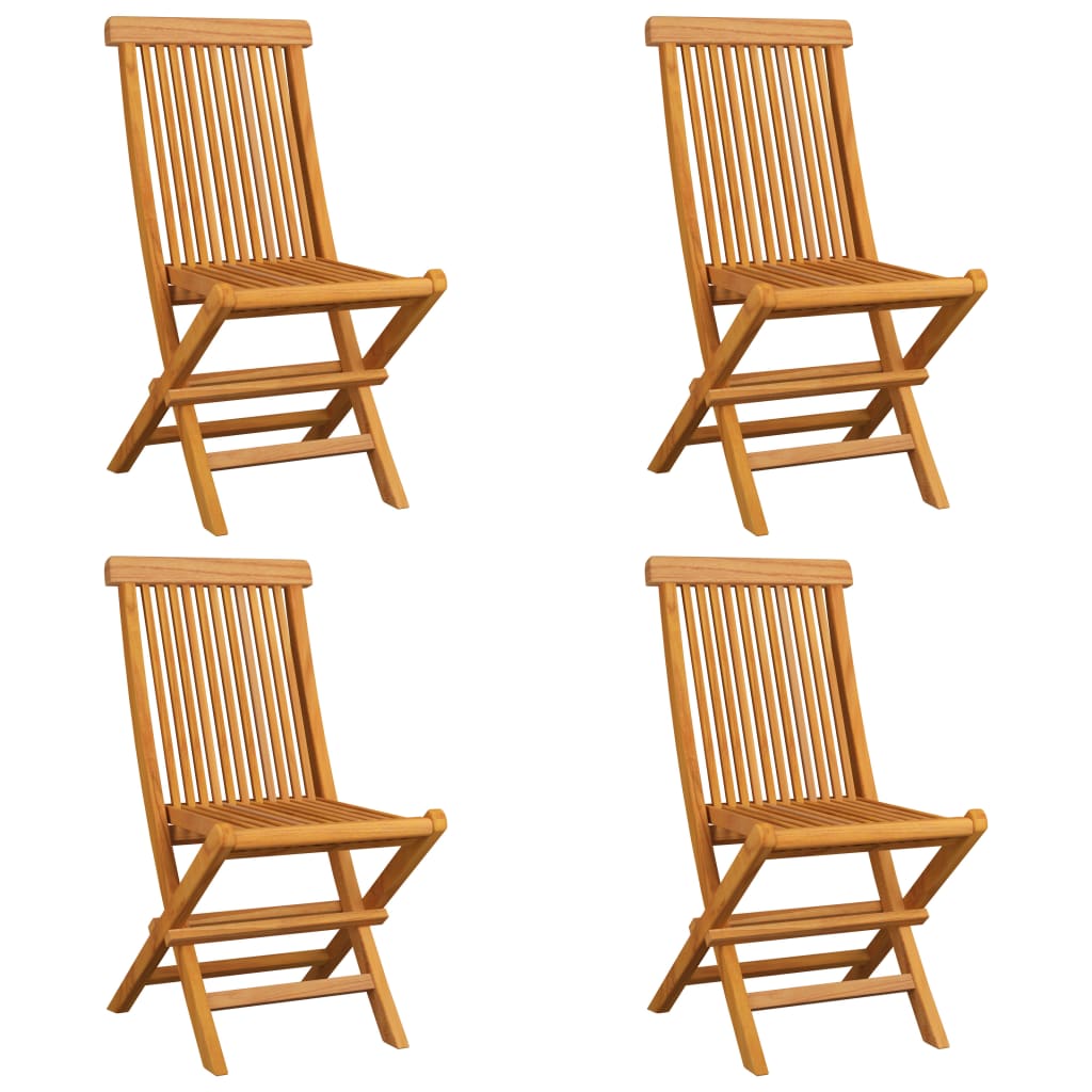 Tuinstoelen 4 st met taupe kussens massief teakhout is nu te koop bij PeponiXL, paradijselijk wonen!