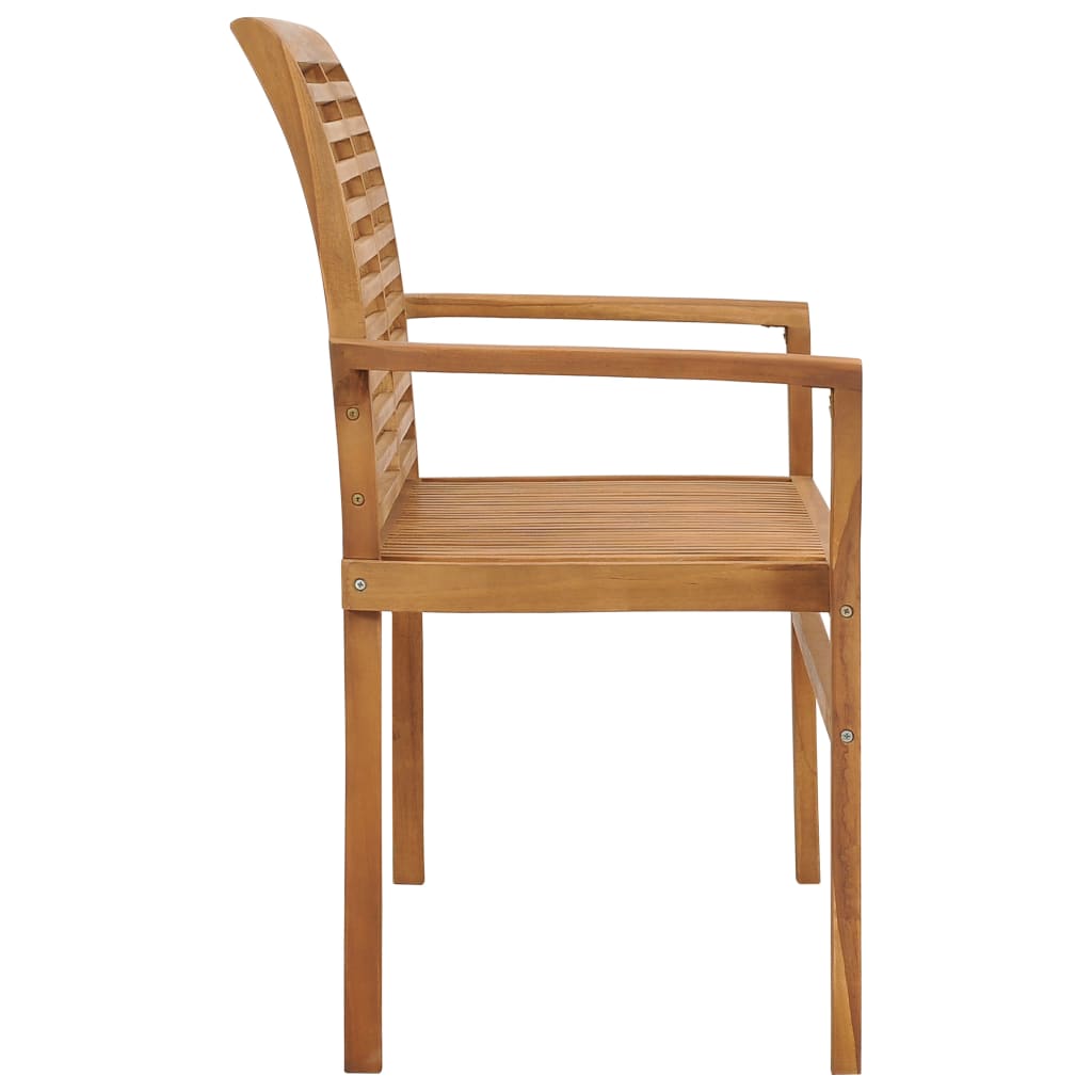 Tuinbank met crèmekleurig kussen 112 cm massief teakhout is nu te koop bij PeponiXL, paradijselijk wonen!