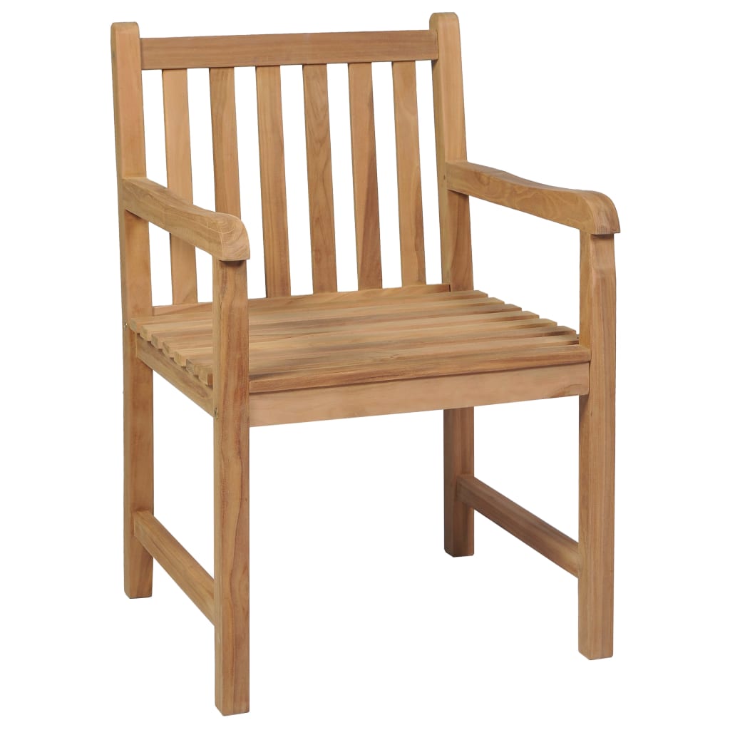 Tuinstoelen 2 st met crèmewitte kussens massief teakhout is nu te koop bij PeponiXL, paradijselijk wonen!