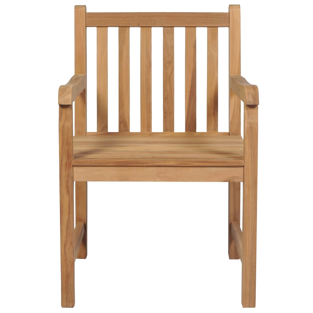 Tuinstoelen 2 st met crèmewitte kussens massief teakhout is nu te koop bij PeponiXL, paradijselijk wonen!