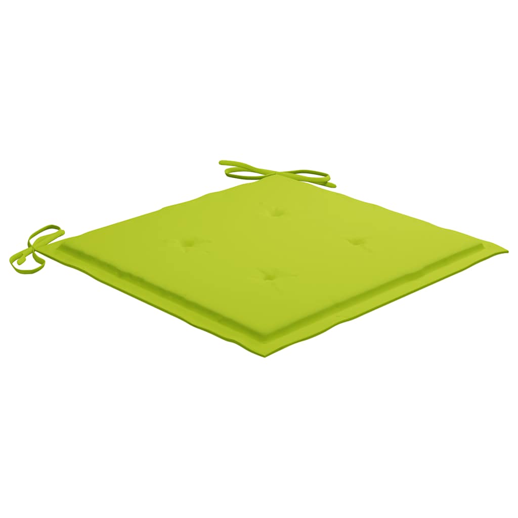 Schommelstoel met heldergroen kussen massief teakhout is nu te koop bij PeponiXL, paradijselijk wonen!