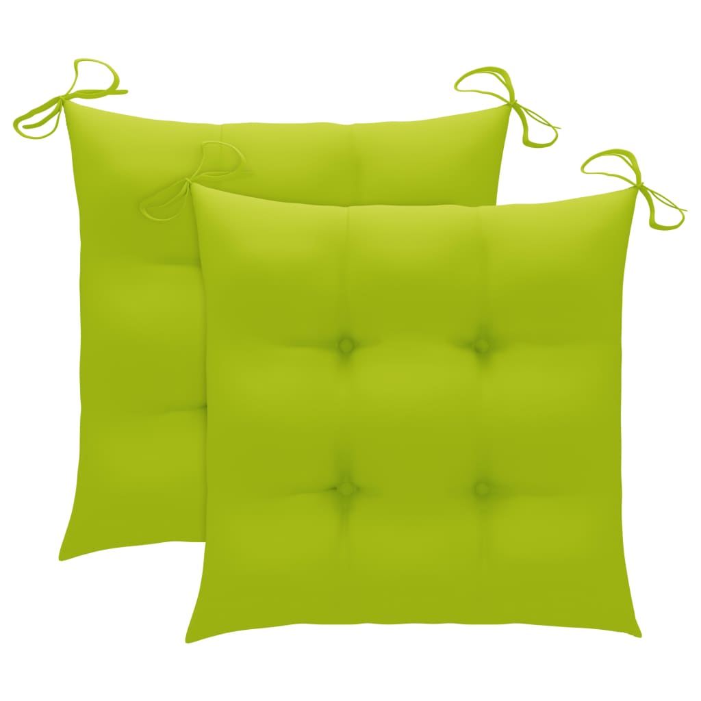 Schommelstoel met heldergroen kussen massief teakhout is nu te koop bij PeponiXL, paradijselijk wonen!