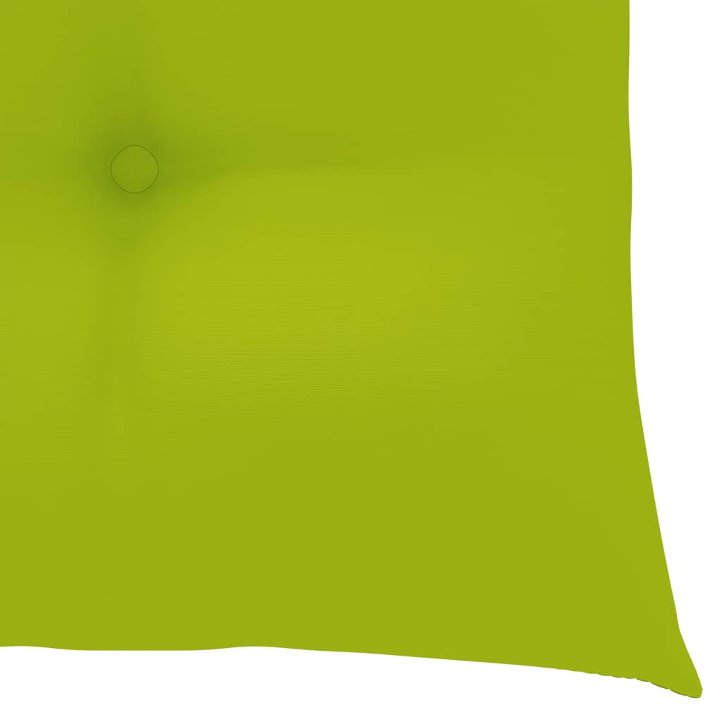 Schommelstoel met heldergroen kussen massief teakhout is nu te koop bij PeponiXL, paradijselijk wonen!
