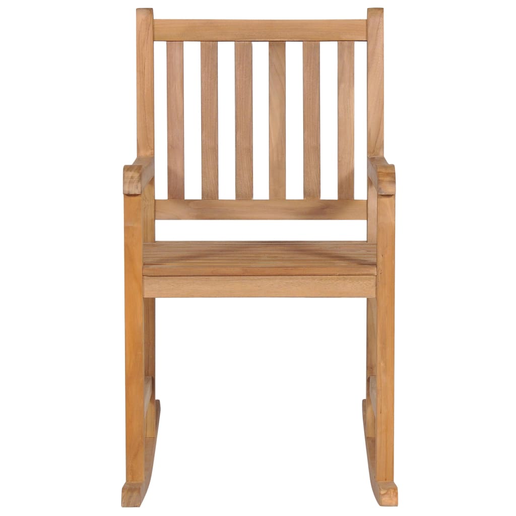 Schommelstoel met heldergroen kussen massief teakhout is nu te koop bij PeponiXL, paradijselijk wonen!