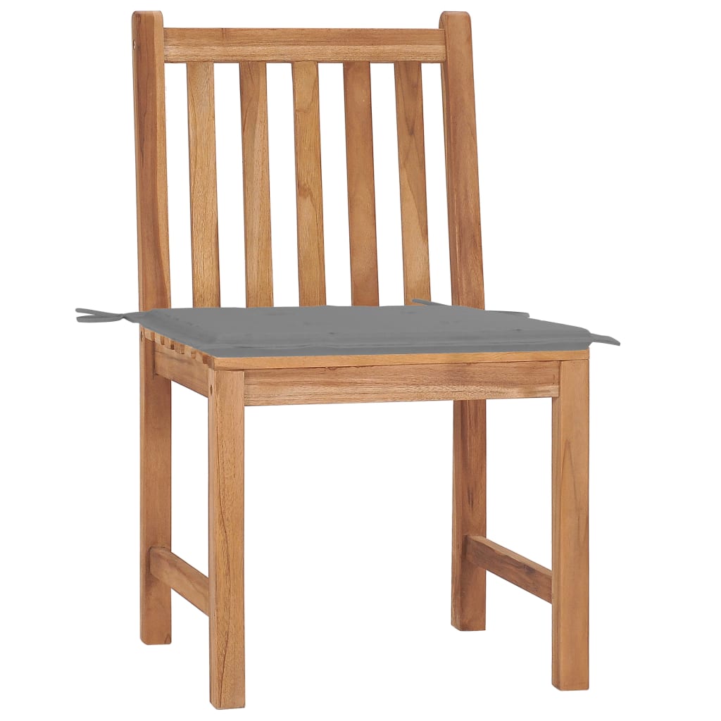 Tuinstoelen 2 st met kussens massief teakhout is nu te koop bij PeponiXL, paradijselijk wonen!