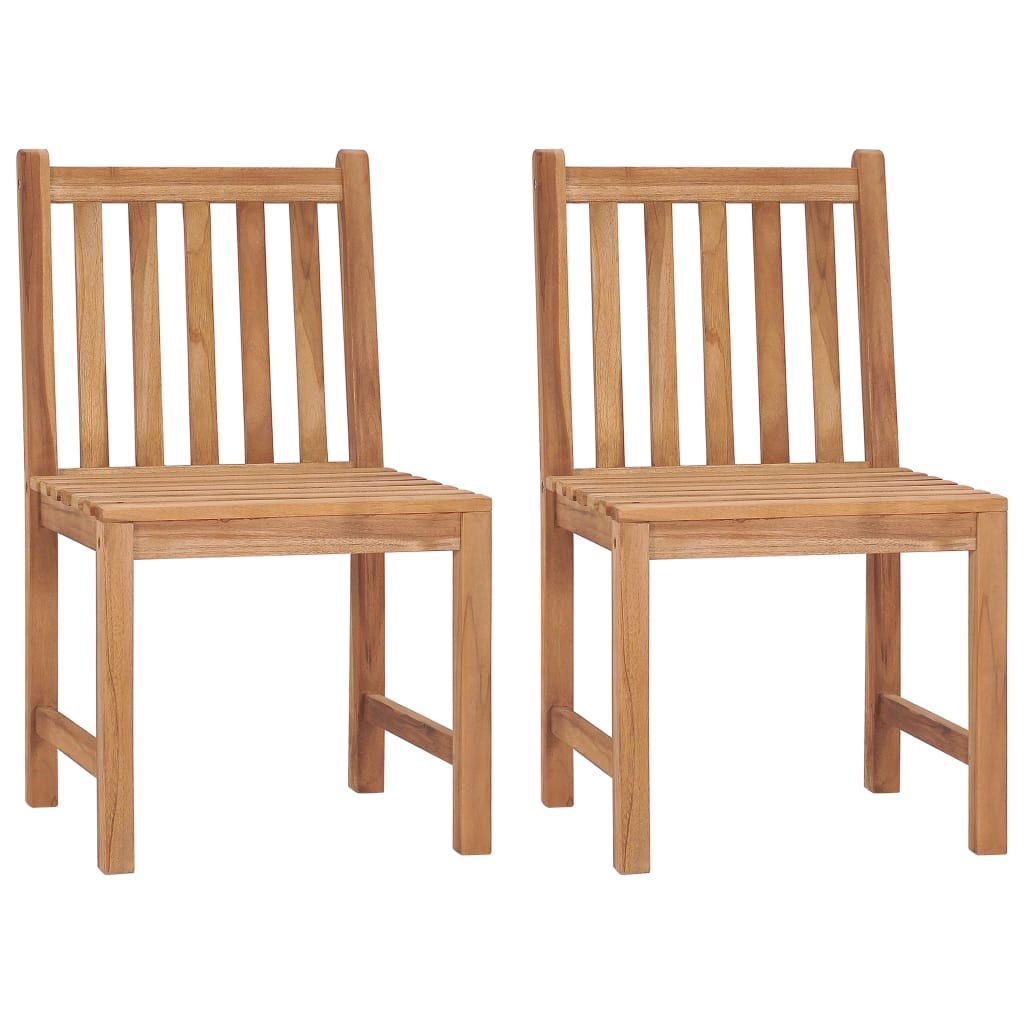 Tuinstoelen 2 st met kussens massief teakhout is nu te koop bij PeponiXL, paradijselijk wonen!