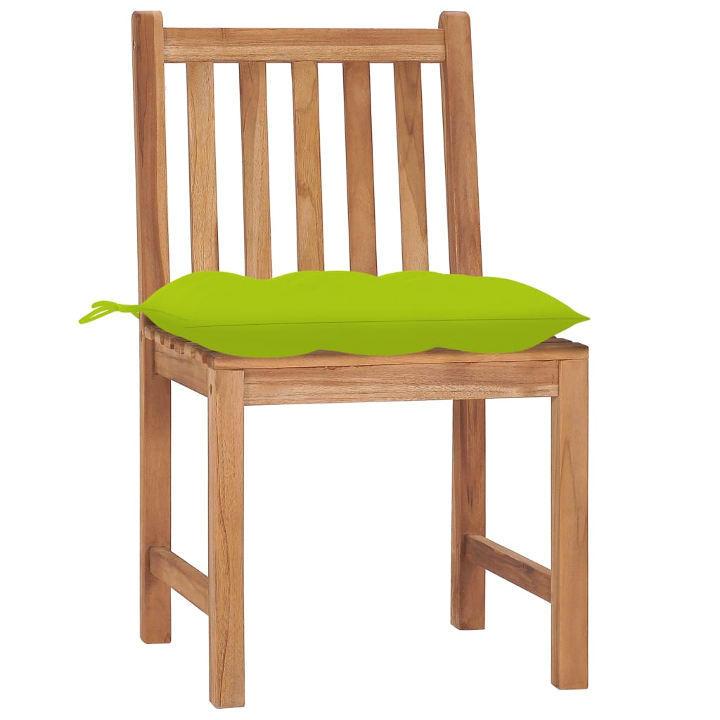 Tuinstoelen 2 st met kussens massief teakhout is nu te koop bij PeponiXL, paradijselijk wonen!