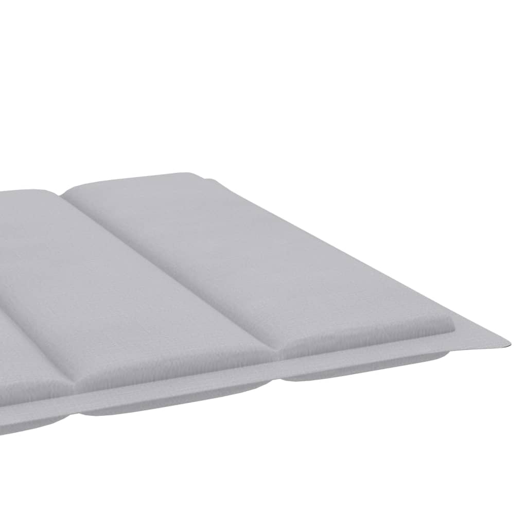 Ligbed met grijs kussen massief teakhout is nu te koop bij PeponiXL, paradijselijk wonen!