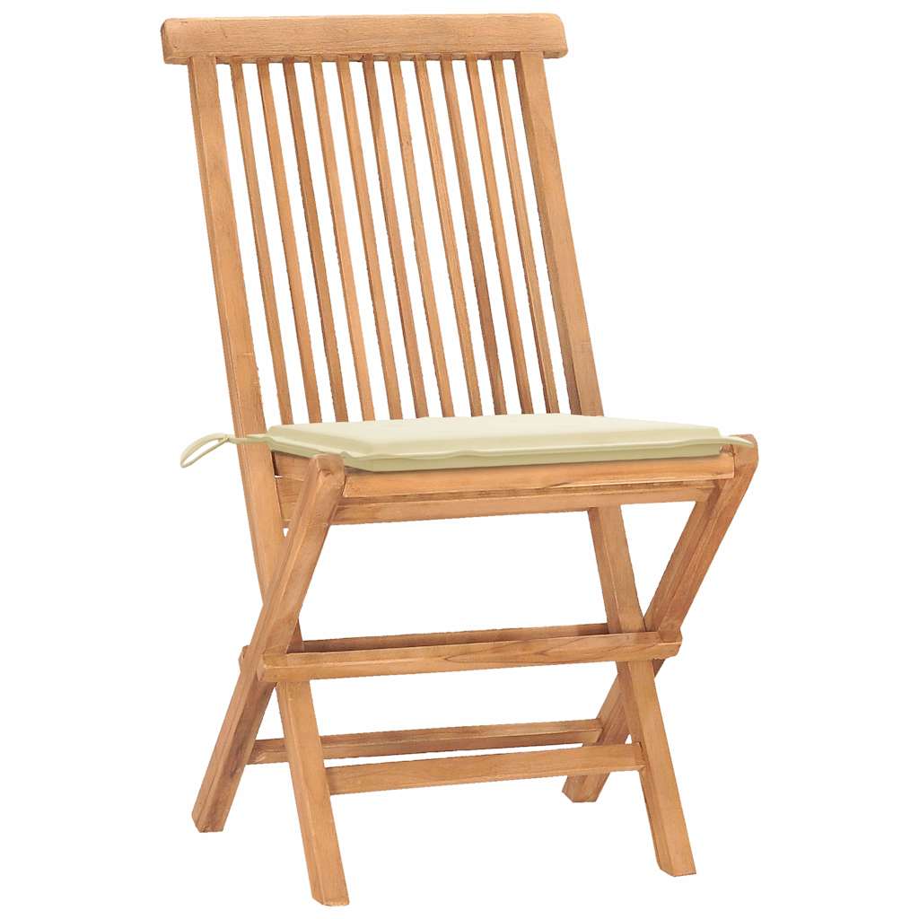 3-delige Tuinset inklapbaar met kussen massief teakhout is nu te koop bij PeponiXL, paradijselijk wonen!