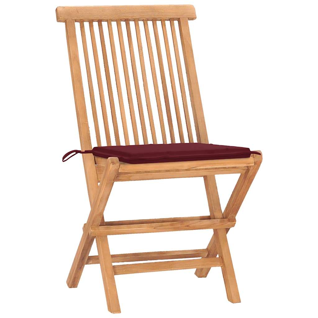 3-delige Tuinset inklapbaar met kussen massief teakhout is nu te koop bij PeponiXL, paradijselijk wonen!
