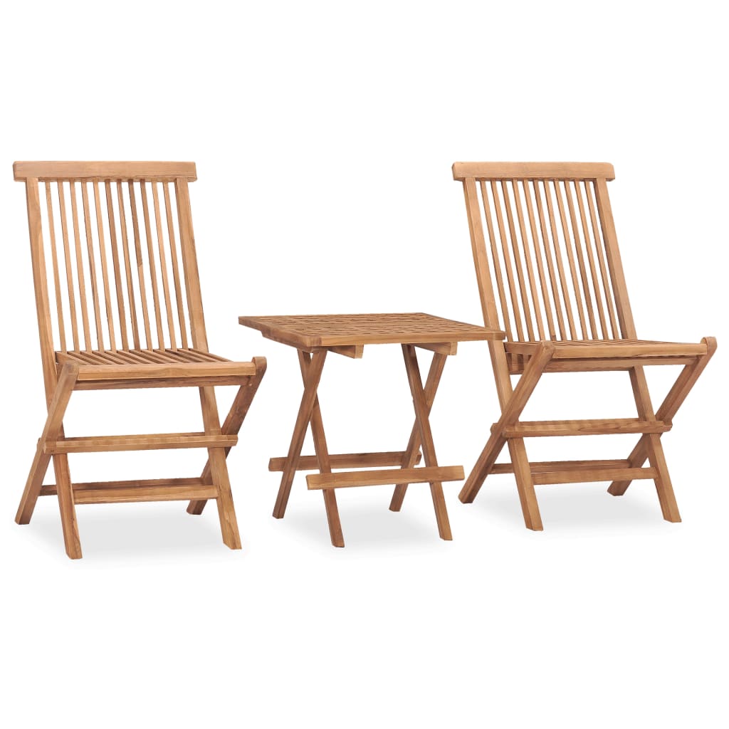 3-delige Tuinset inklapbaar met kussen massief teakhout is nu te koop bij PeponiXL, paradijselijk wonen!