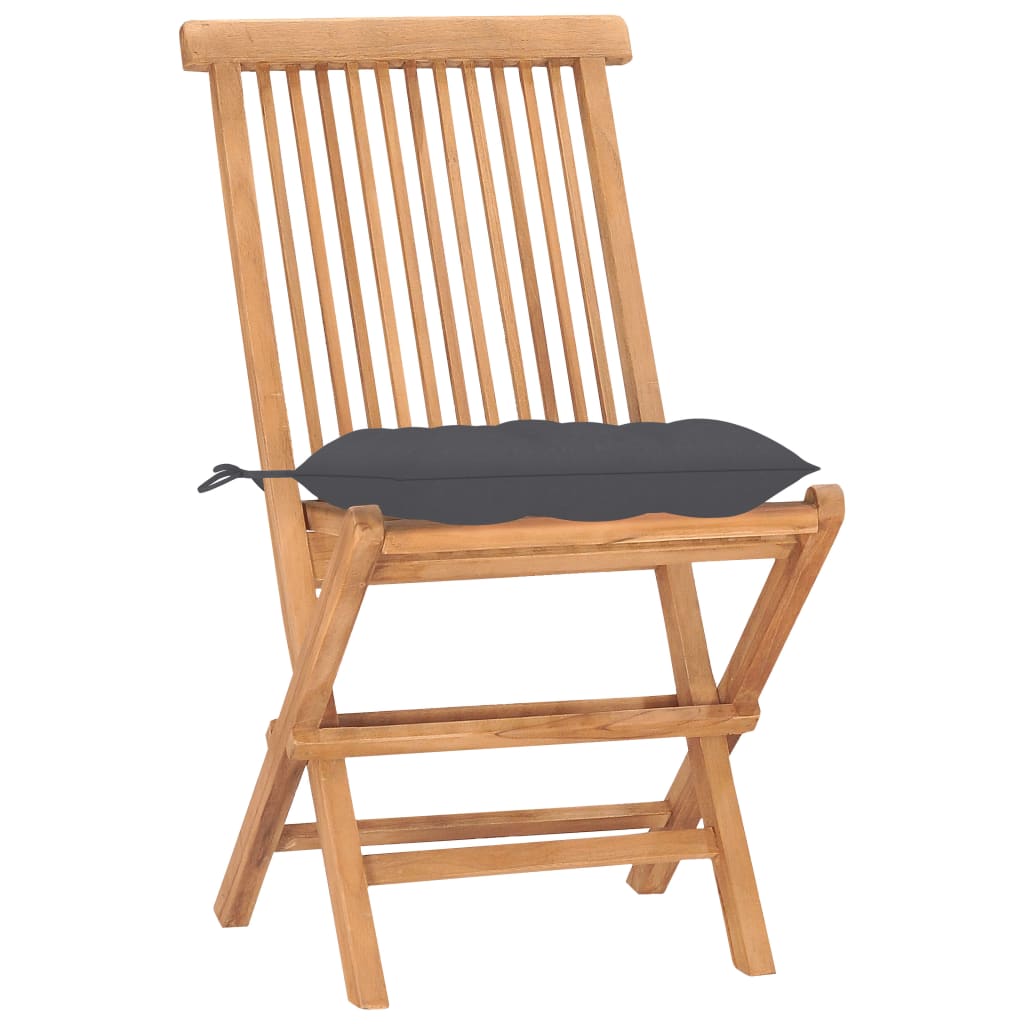 3-delige Tuinset inklapbaar met kussen massief teakhout is nu te koop bij PeponiXL, paradijselijk wonen!