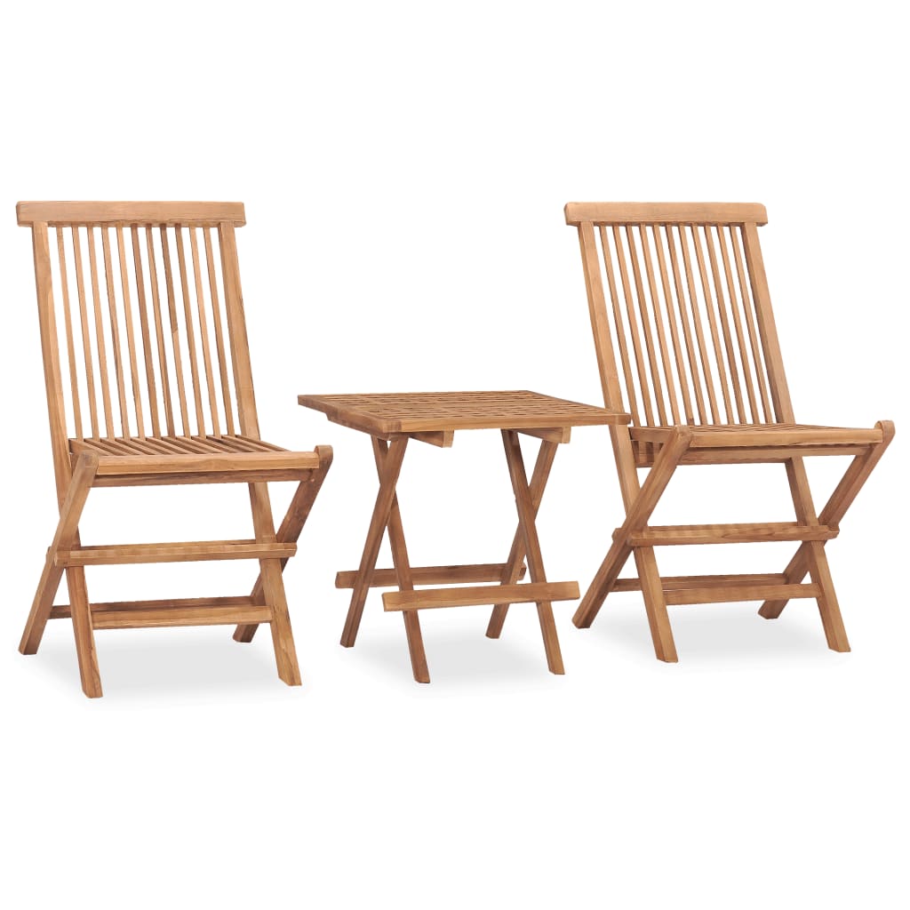 3-delige Tuinset inklapbaar met kussen massief teakhout is nu te koop bij PeponiXL, paradijselijk wonen!