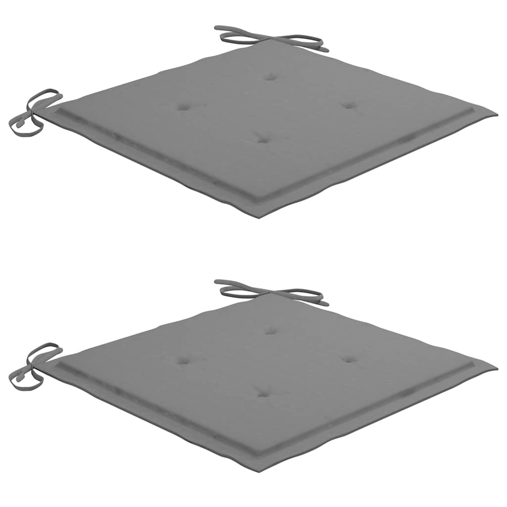 3-delige Bistroset met grijze kussens massief teakhout is nu te koop bij PeponiXL, paradijselijk wonen!