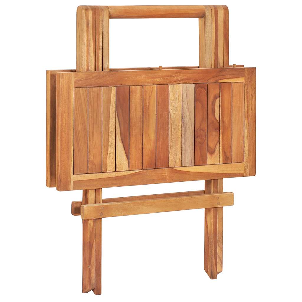 3-delige Bistroset met crèmekleurige kussens massief teakhout is nu te koop bij PeponiXL, paradijselijk wonen!