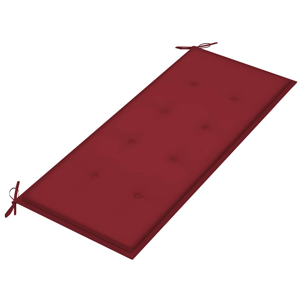 Tuinbank stapelbaar met kussen 128,5 cm massief teakhout is nu te koop bij PeponiXL, paradijselijk wonen!