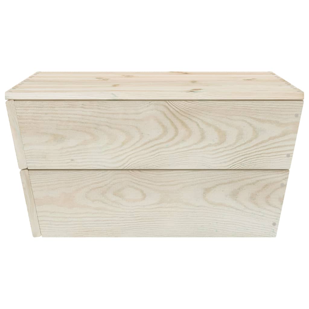6-delige Loungeset met kussens pallet vurenhout