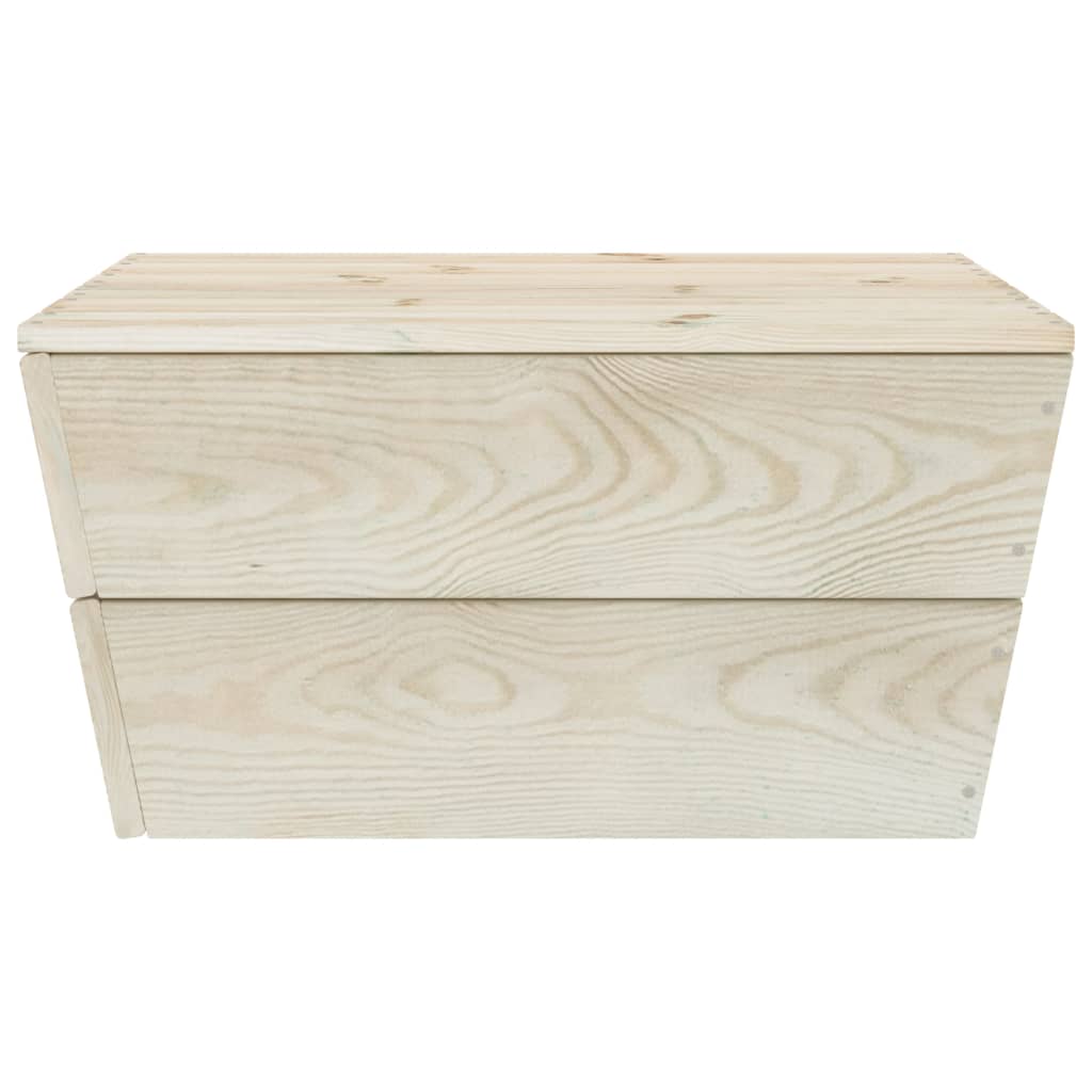 6-delige Loungeset met kussens pallet vurenhout