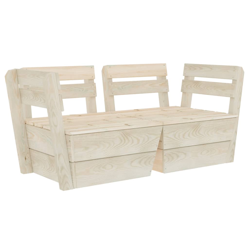 Tuinbank 2-zits pallet geïmpregneerd vurenhout is nu te koop bij PeponiXL, paradijselijk wonen!