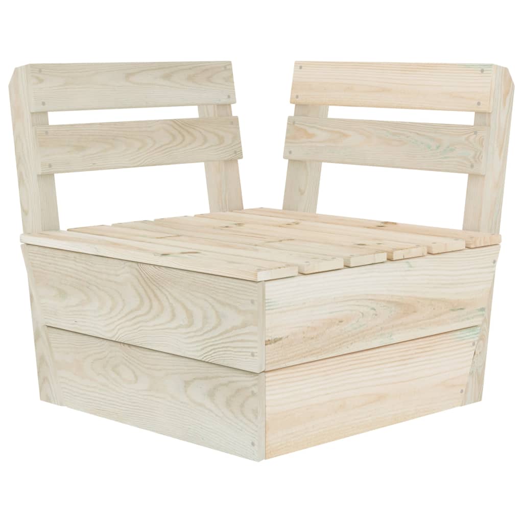 6-delige Loungeset pallet geïmpregneerd vurenhout