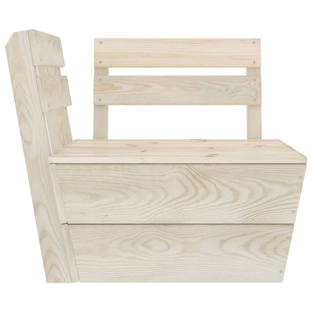 6-delige Loungeset pallet geïmpregneerd vurenhout