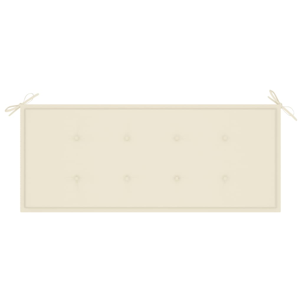 Tuinbank met kussen 120 cm massief acaciahout is nu te koop bij PeponiXL, paradijselijk wonen!