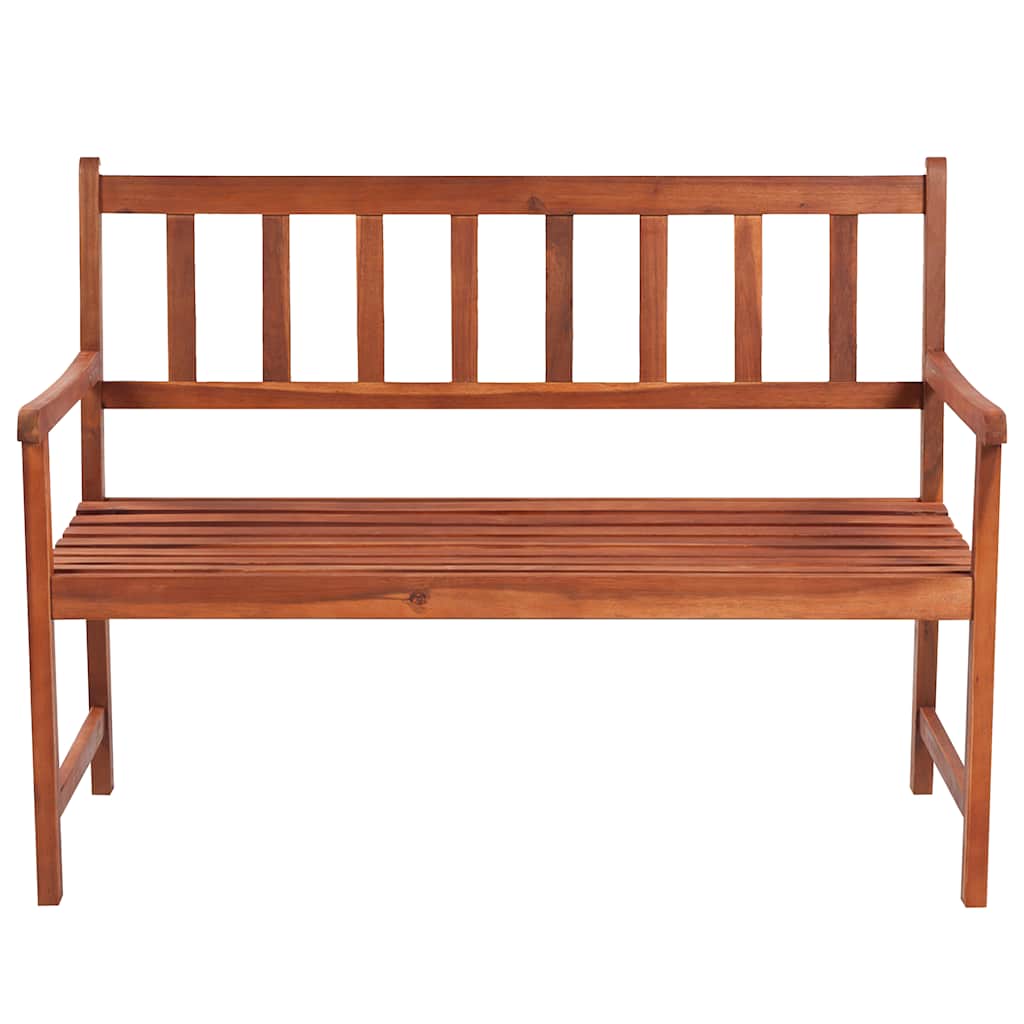 Tuinbank met kussen 120 cm massief acaciahout is nu te koop bij PeponiXL, paradijselijk wonen!