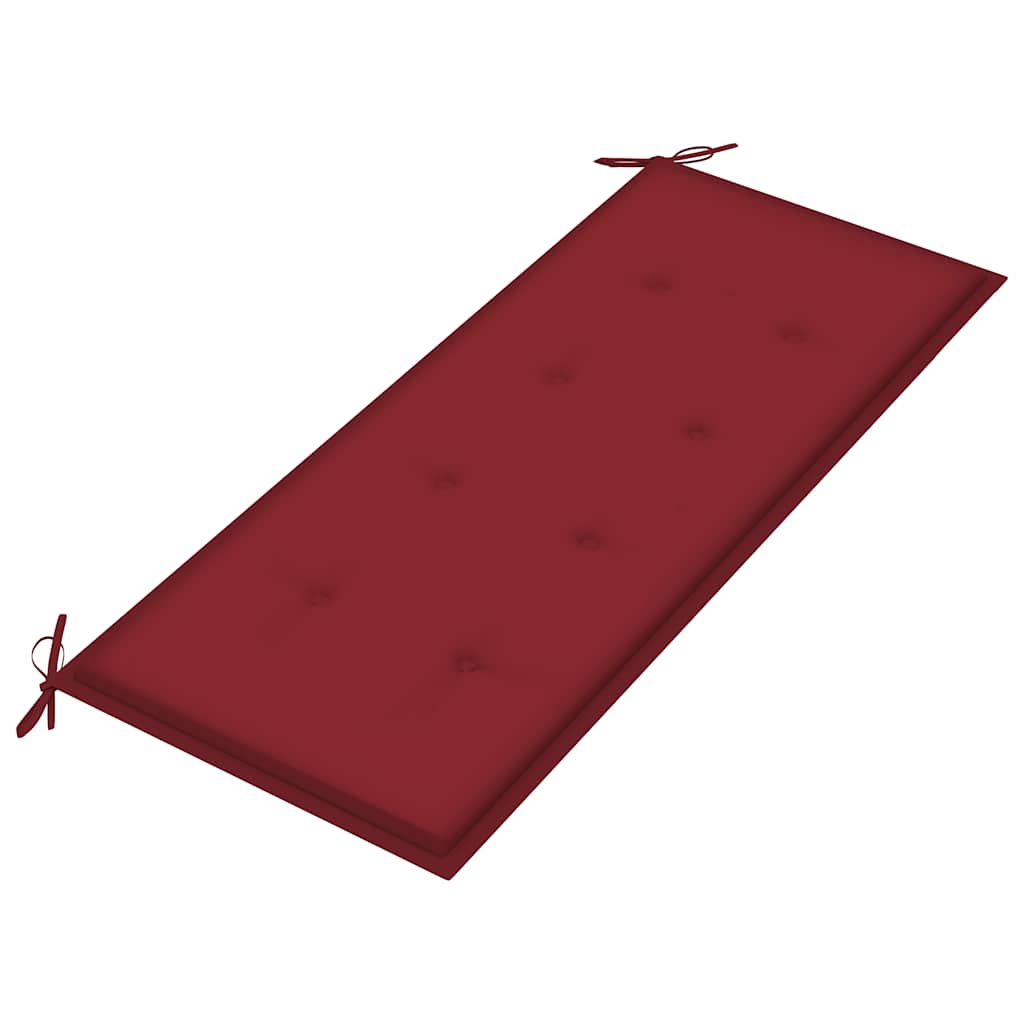 Tuinbank met kussen 120 cm massief acaciahout is nu te koop bij PeponiXL, paradijselijk wonen!