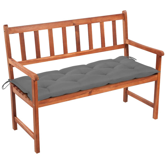 Tuinbank met kussen 120 cm massief acaciahout is nu te koop bij PeponiXL, paradijselijk wonen!
