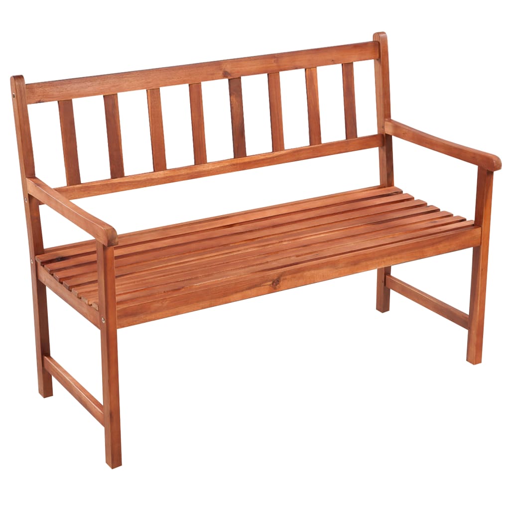 Tuinbank met kussen 120 cm massief acaciahout is nu te koop bij PeponiXL, paradijselijk wonen!