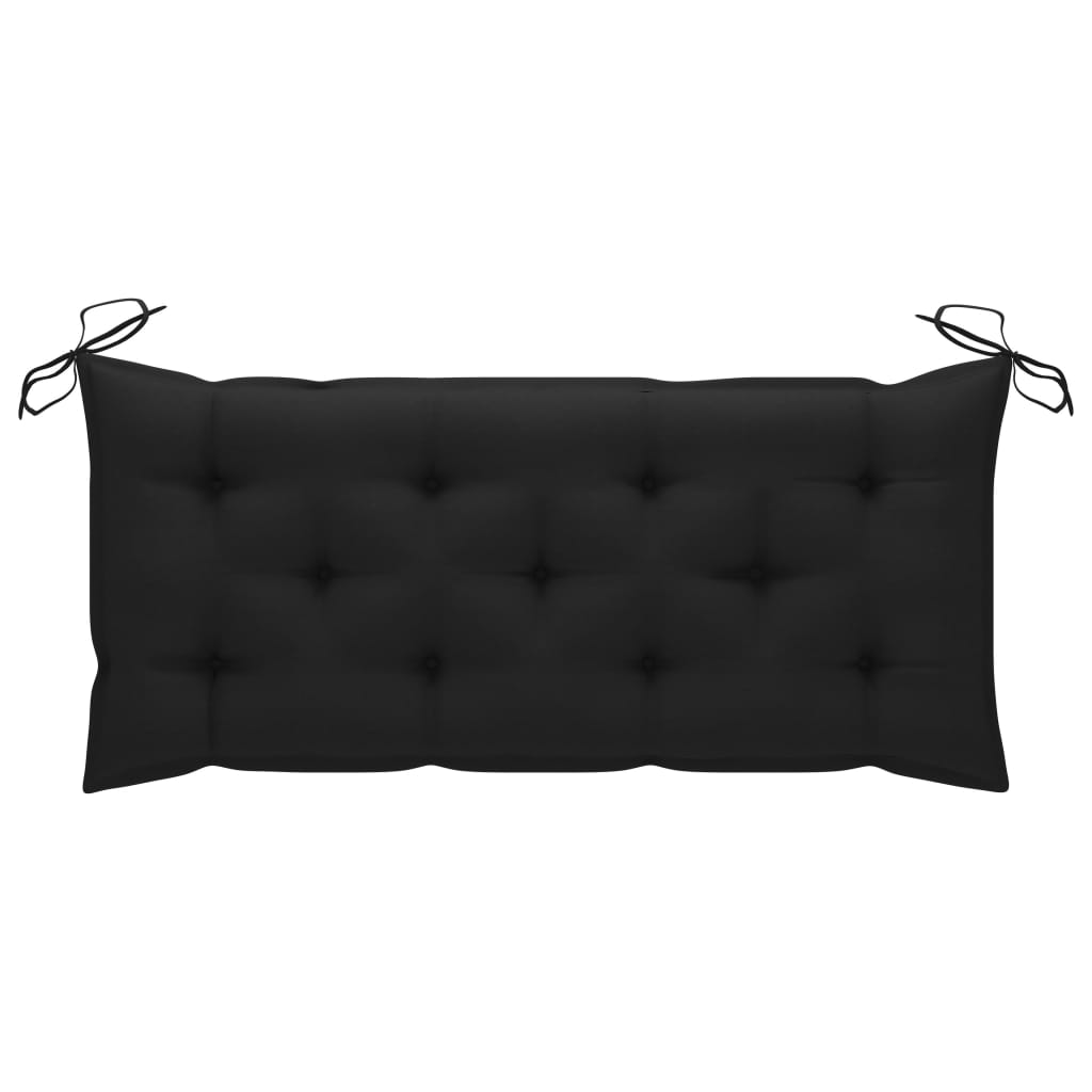 Tuinbank met kussen 120 cm massief acaciahout is nu te koop bij PeponiXL, paradijselijk wonen!