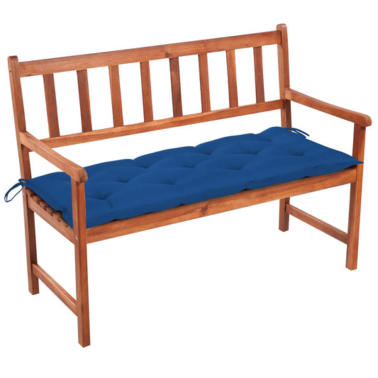 Tuinbank met kussen 120 cm massief acaciahout is nu te koop bij PeponiXL, paradijselijk wonen!