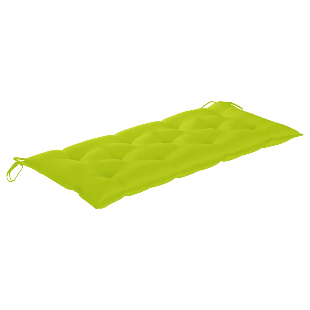 Tuinbank met kussen 120 cm massief acaciahout is nu te koop bij PeponiXL, paradijselijk wonen!