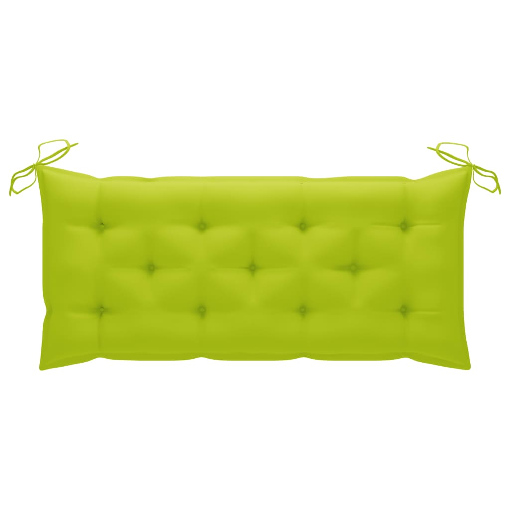 Tuinbank met kussen 120 cm massief acaciahout is nu te koop bij PeponiXL, paradijselijk wonen!