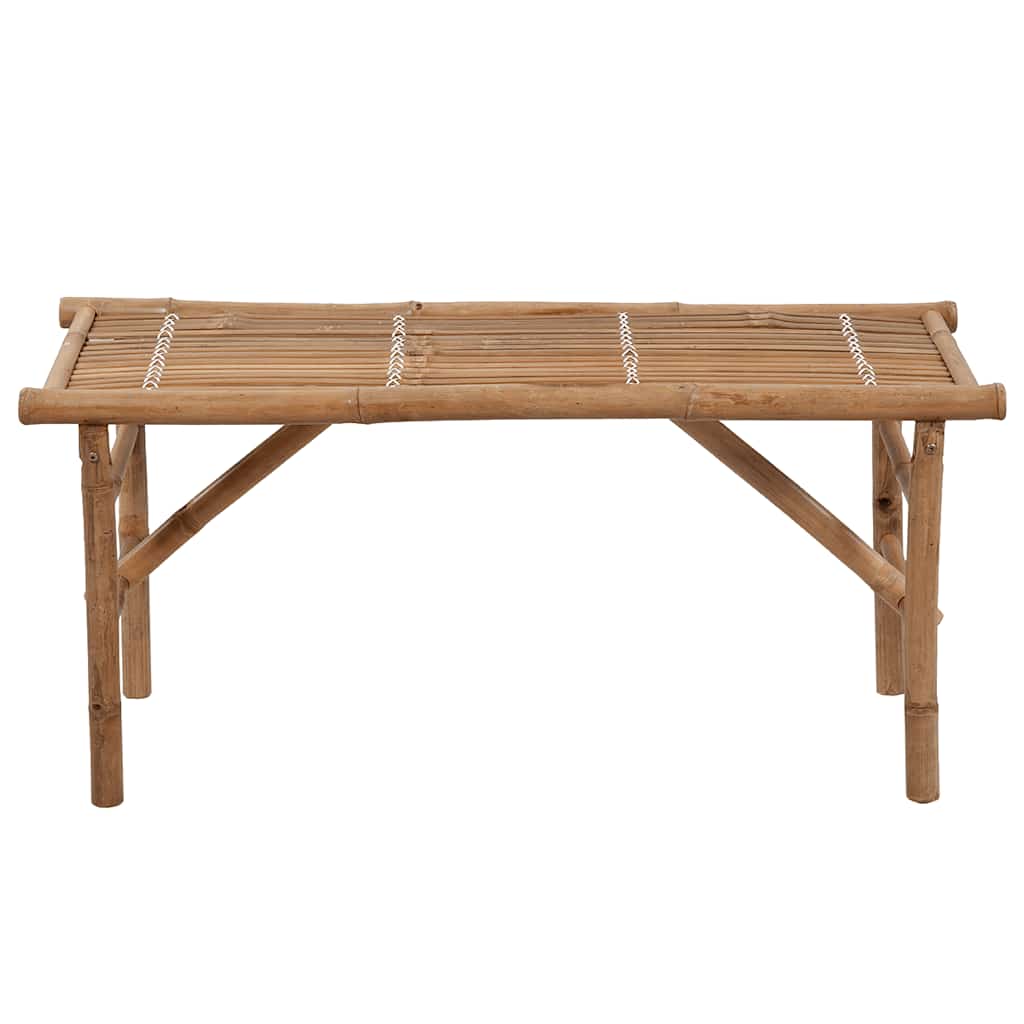 Tuinbank inklapbaar met kussen 118 cm bamboe is nu te koop bij PeponiXL, paradijselijk wonen!