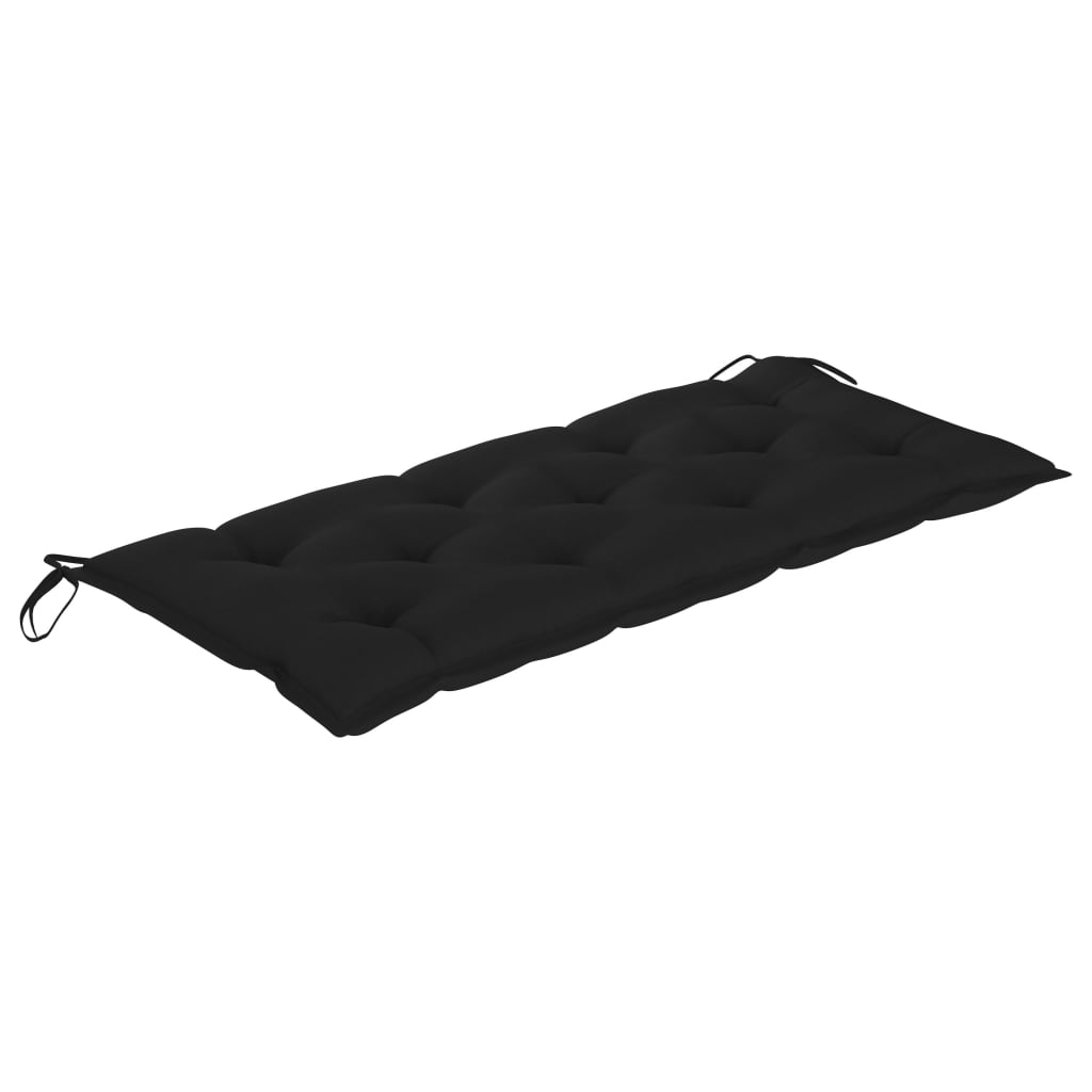 Tuinbank inklapbaar met kussen 118 cm bamboe is nu te koop bij PeponiXL, paradijselijk wonen!