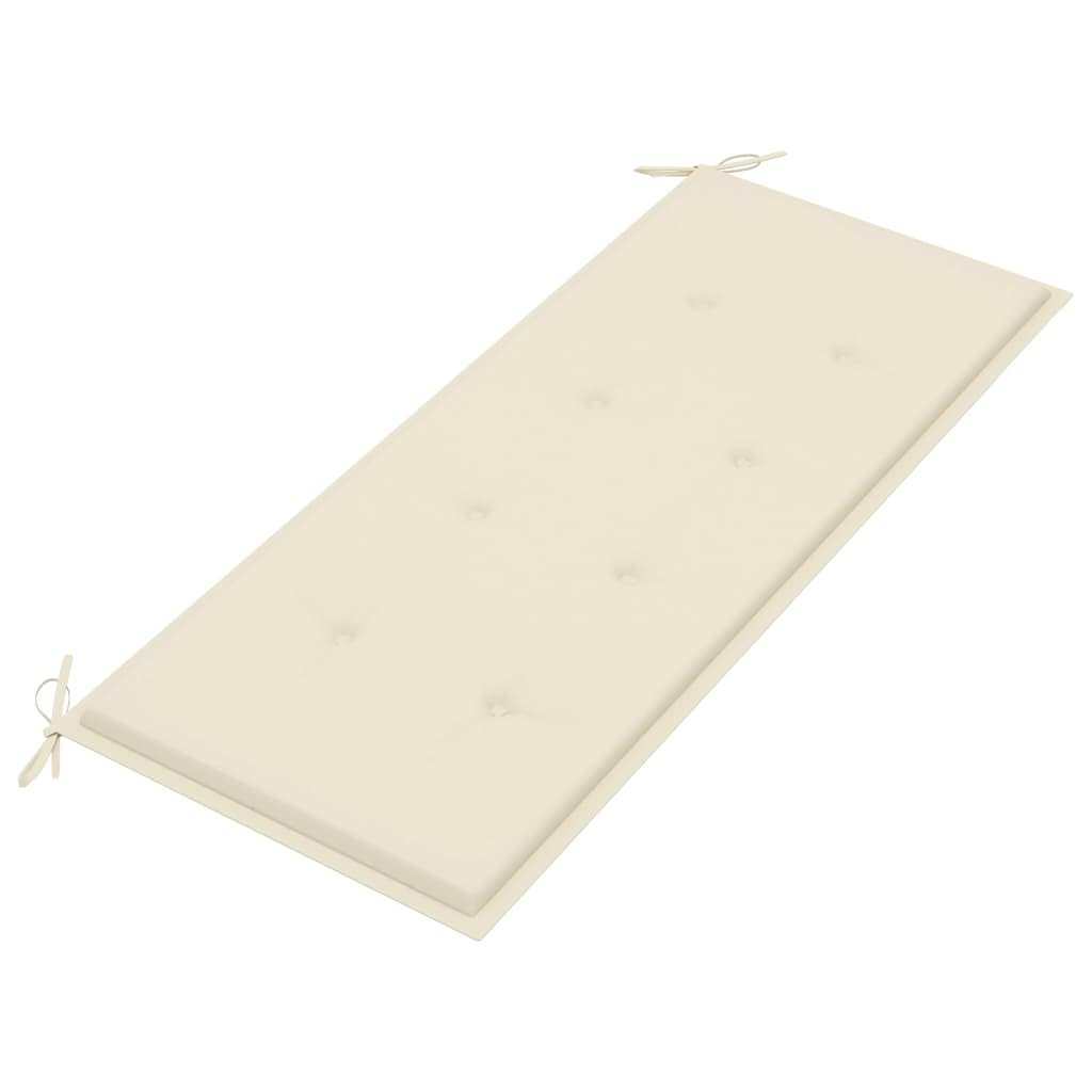 Tuinbank met kussen 120 cm bamboe is nu te koop bij PeponiXL, paradijselijk wonen!