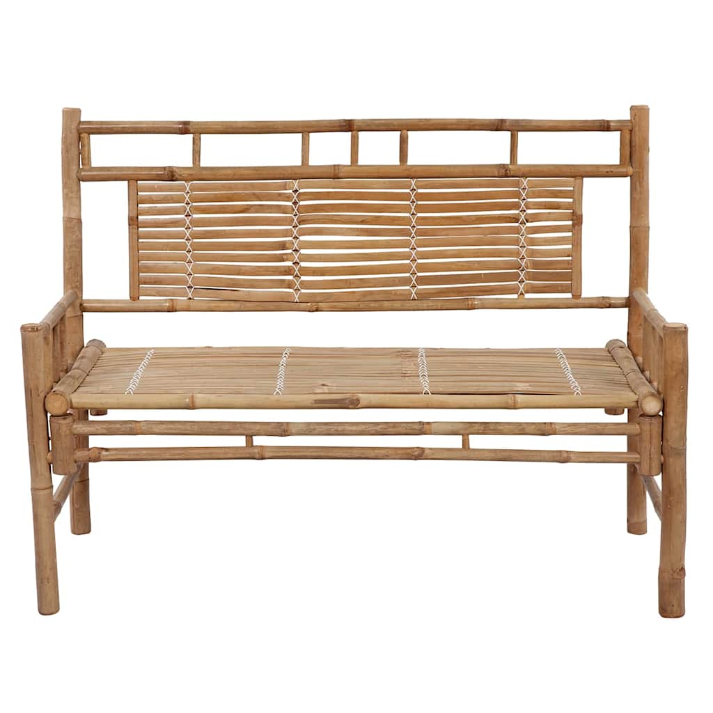 Tuinbank met kussen 120 cm bamboe is nu te koop bij PeponiXL, paradijselijk wonen!