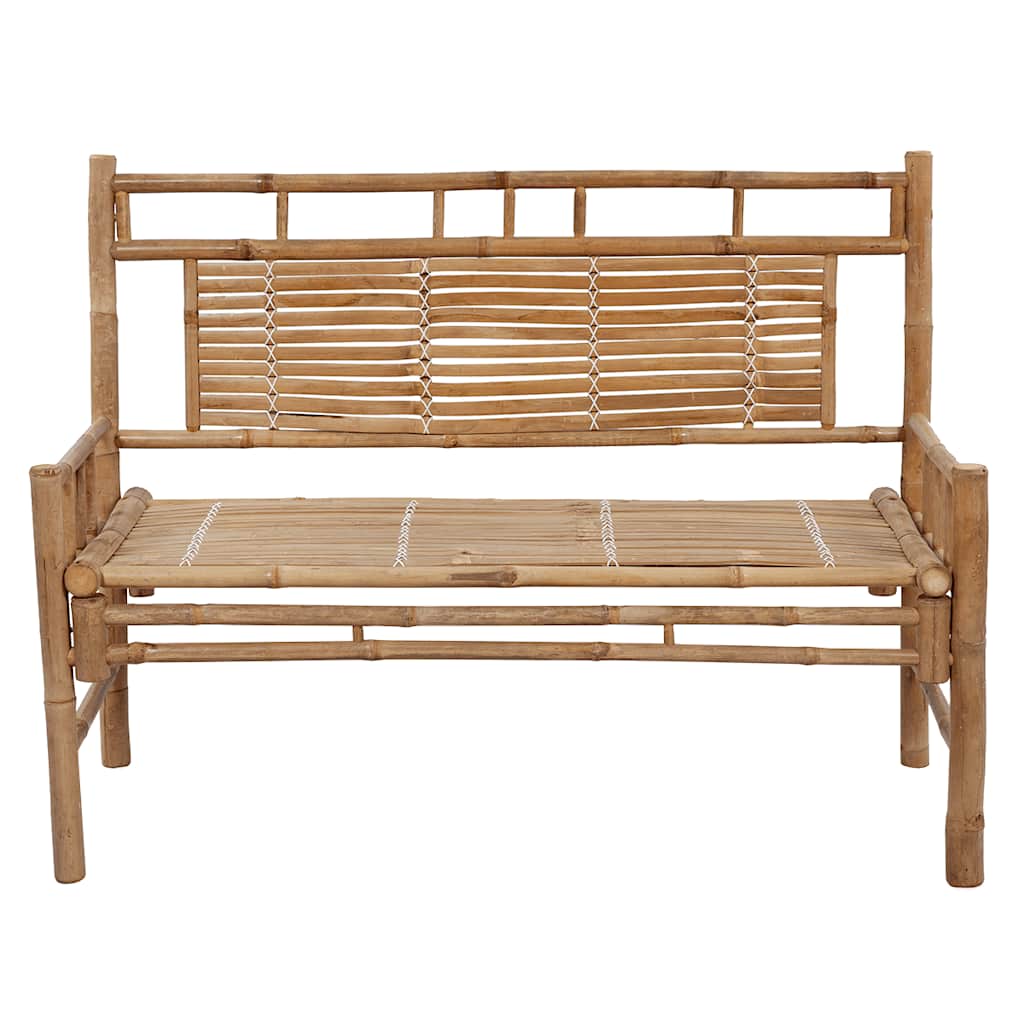 Tuinbank met kussen 120 cm bamboe is nu te koop bij PeponiXL, paradijselijk wonen!