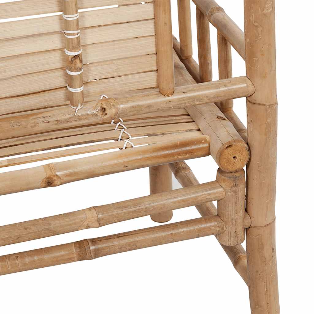 Tuinbank met kussen 120 cm bamboe is nu te koop bij PeponiXL, paradijselijk wonen!