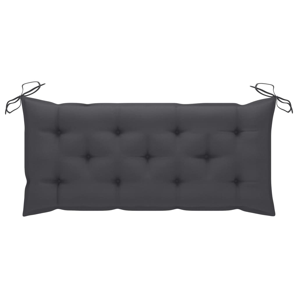 Tuinbank met kussen 120 cm bamboe is nu te koop bij PeponiXL, paradijselijk wonen!