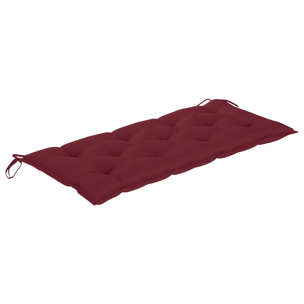 Tuinbank met kussen 120 cm bamboe is nu te koop bij PeponiXL, paradijselijk wonen!