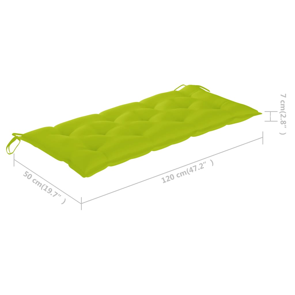 Tuinbank met kussen 120 cm bamboe is nu te koop bij PeponiXL, paradijselijk wonen!