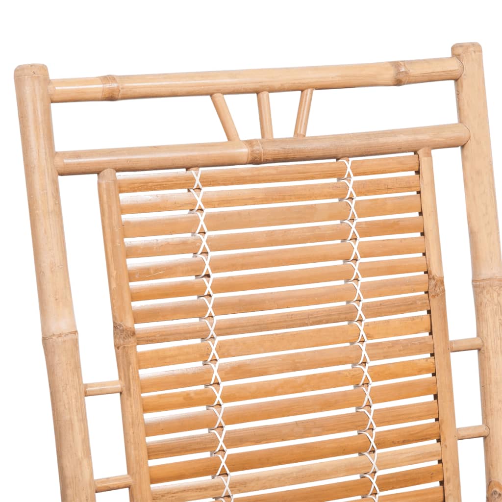 Schommelstoel met kussen bamboe is nu te koop bij PeponiXL, paradijselijk wonen!