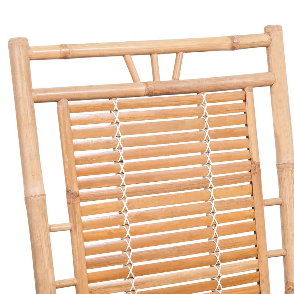 Schommelstoel met kussen bamboe is nu te koop bij PeponiXL, paradijselijk wonen!
