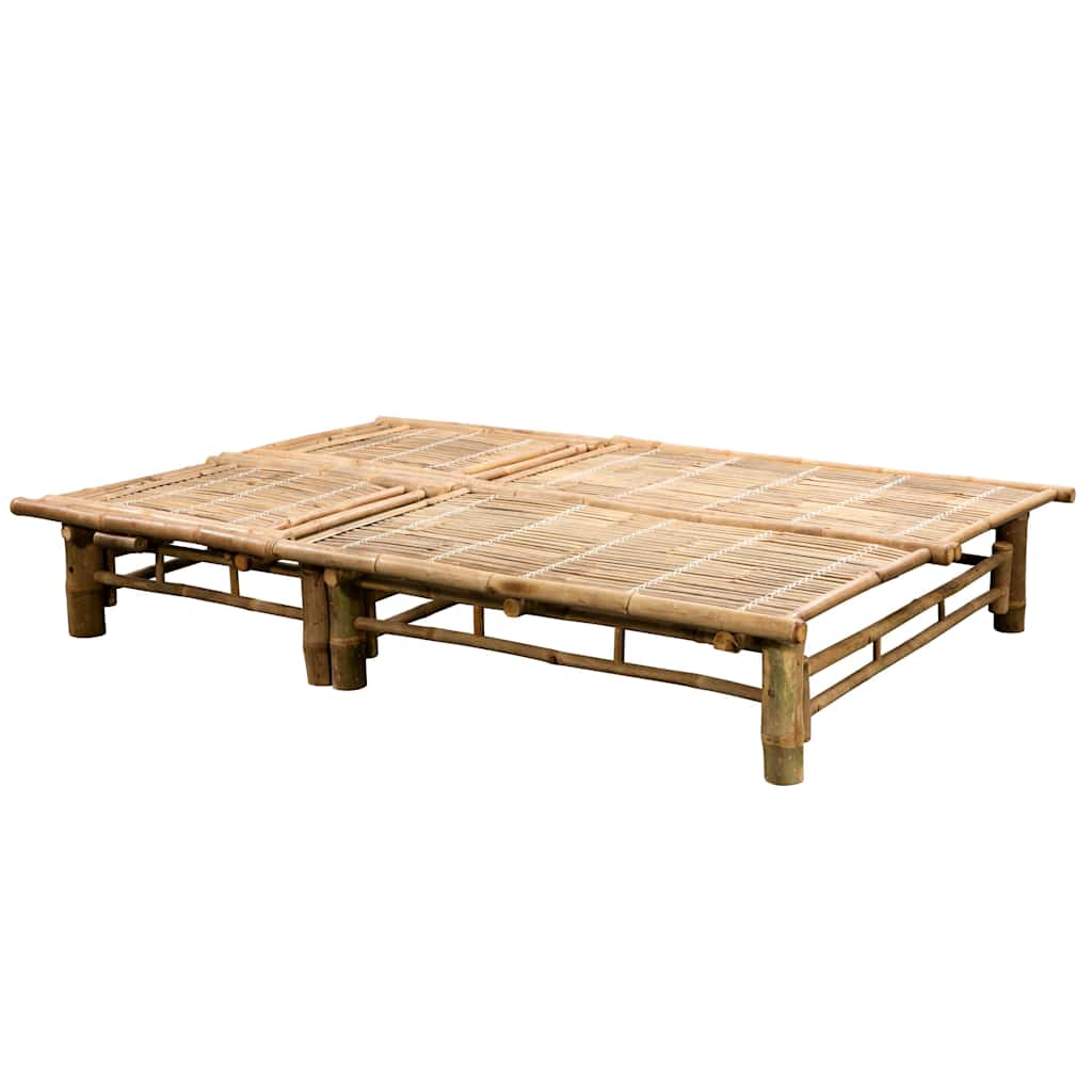 Ligbed 2-persoons met kussens bamboe is nu te koop bij PeponiXL, paradijselijk wonen!