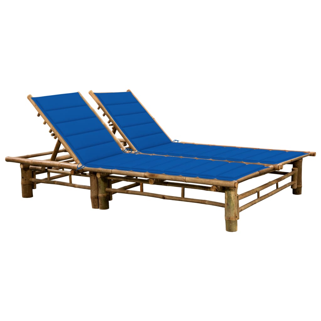 Ligbed 2-persoons met kussens bamboe is nu te koop bij PeponiXL, paradijselijk wonen!